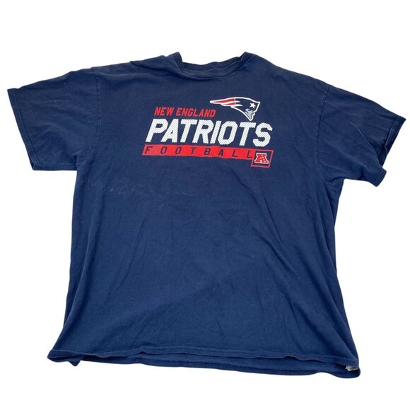 NFL Team Apparel Mens T-Shirt 2XL New England Patriots Football Casual Pullover - Picture 1 of 8